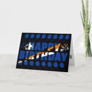 Marshall Islands Flag Patriotic Birthday Karte