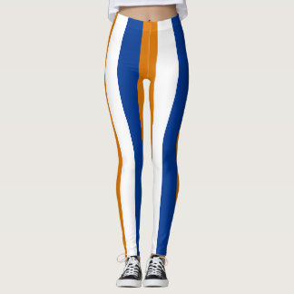 Marshall Islands Flaggenfarben Vertikal gestreift Leggings