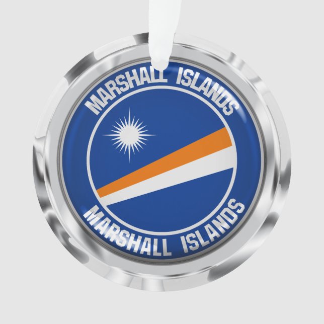 Marshall Islands Round Emblem Ornament (Vorderseite)