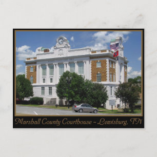Marshall Landkreis Courthouse - Lewisburg, TN Postkarte