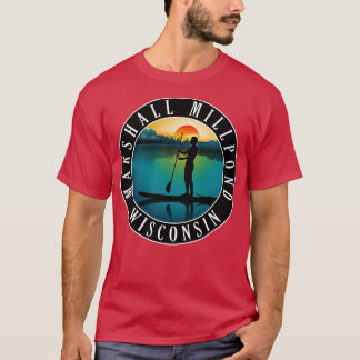 Marshall Millpond Wisconsin Paddleboarding T-Shirt