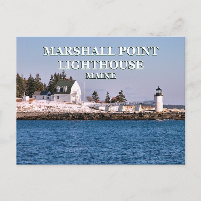 Marshall Point Light, Maine Postcard Postkarte (Vorderseite)