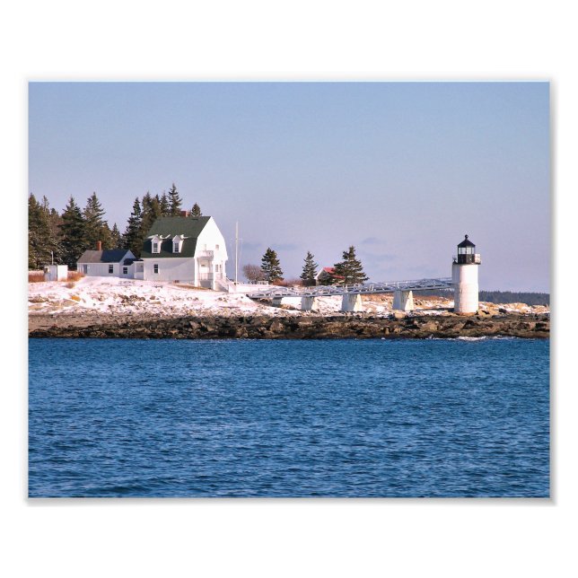Marshall Point Lighthouse Maine Foto Print (Vorne)