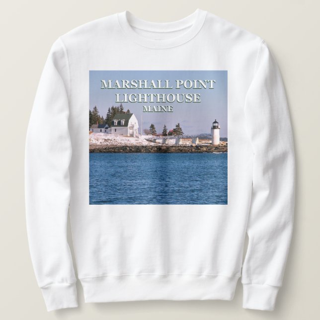 Marshall Point Lighthouse, Maine Sweatshirt (Design vorne)