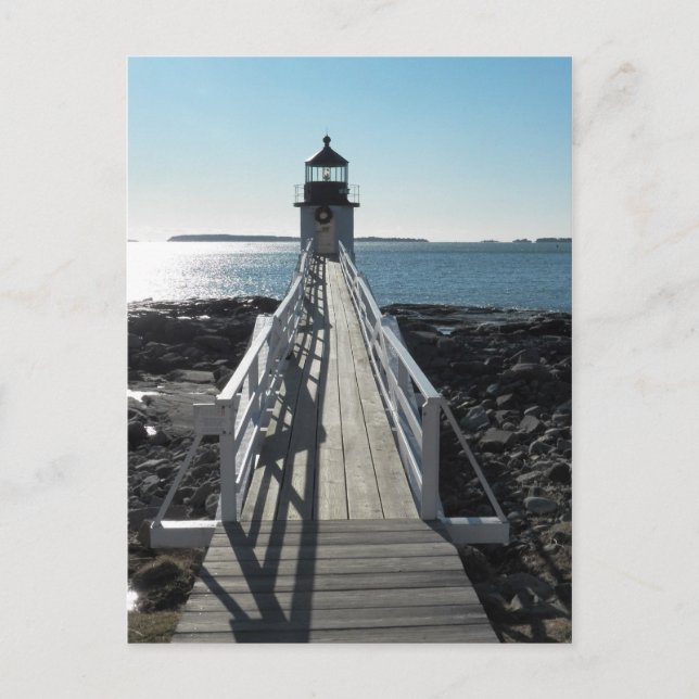 Marshall Point Lighthouse Postkarte (Vorderseite)