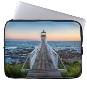 Marshall-Punkt-Leuchtturm am Sonnenuntergang Laptopschutzhülle