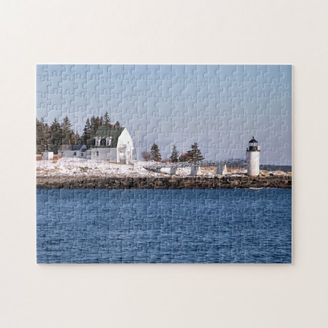 Marshall-Punkt-Leuchtturm, Hafen Clyde Maine Puzzle (Horizontal)