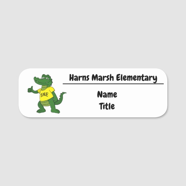 Marshall Thumbs Up Name Tag Namensschild (Vorderseite)
