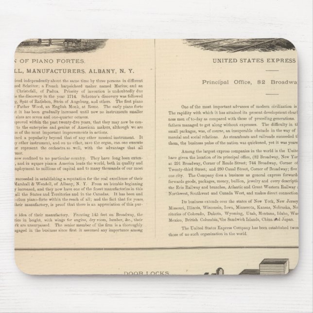 Marshall und Wendell, Hersteller Mousepad (Vorne)