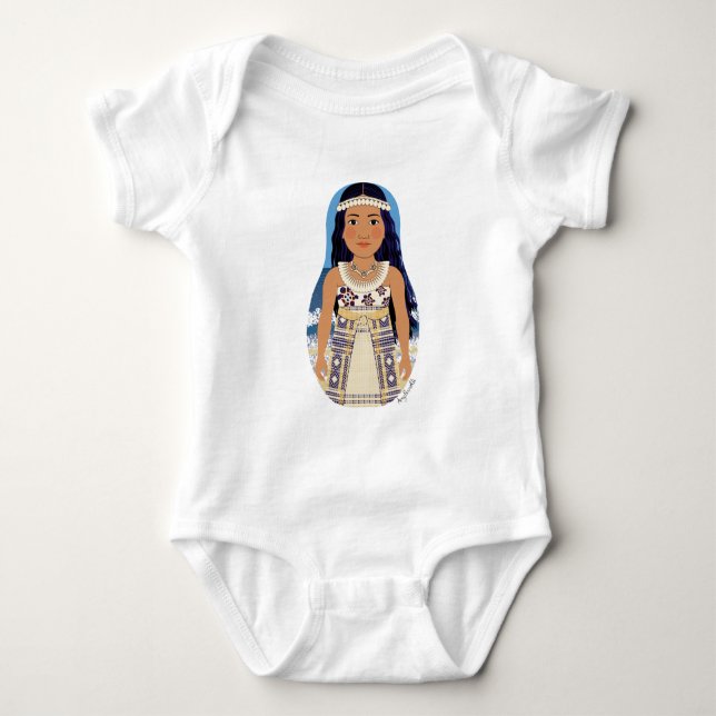 Marshallese Matryoshka Baby Bodysuit Strampler (Vorderseite)