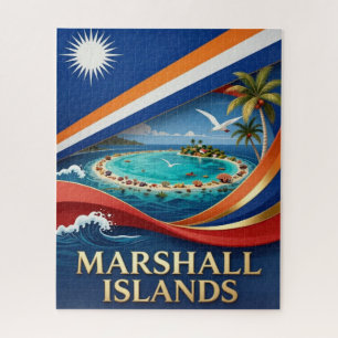 Marshallinseln Nationalflagge Erbe Puzzle
