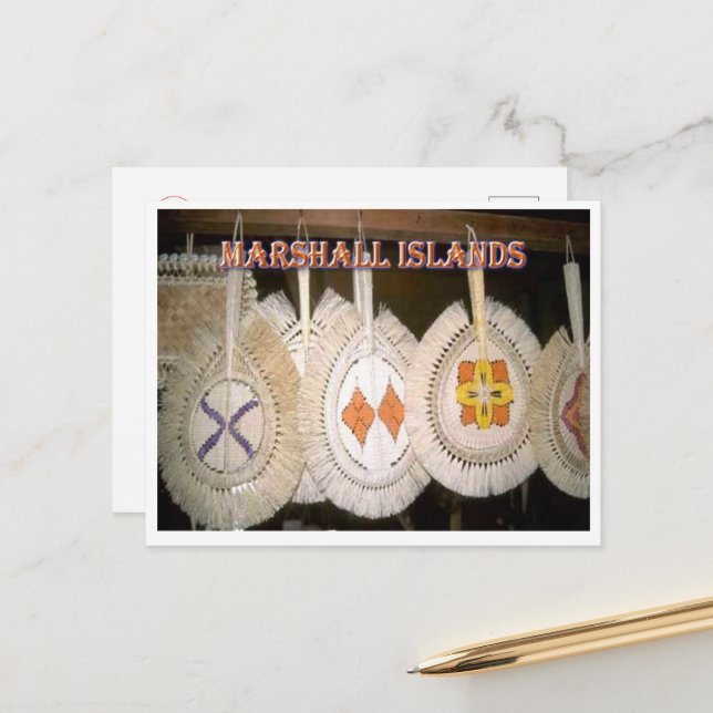 Marshallinseln - postkarte (Vorderseite/Rückseite Beispiel)
