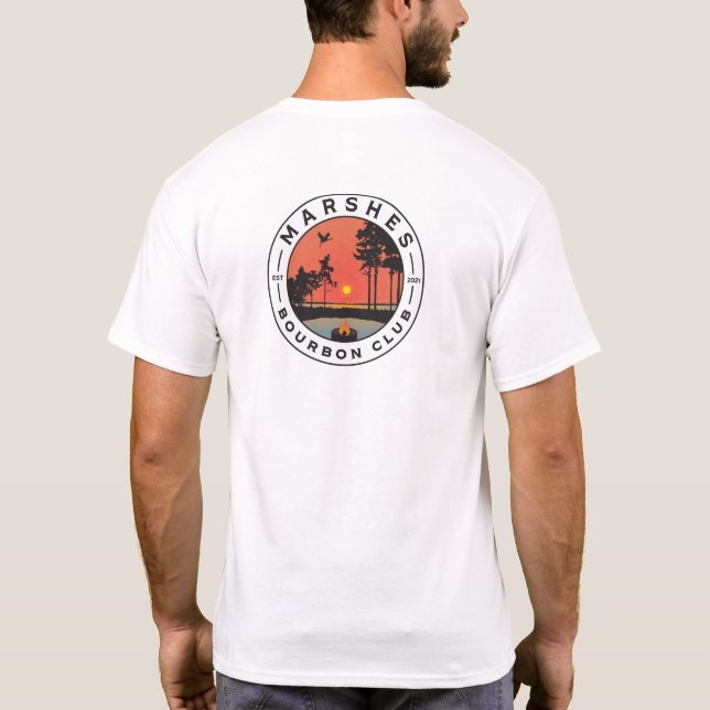 Marshes Bourbon Club - Klassischer T - Shirt (Rückseite)