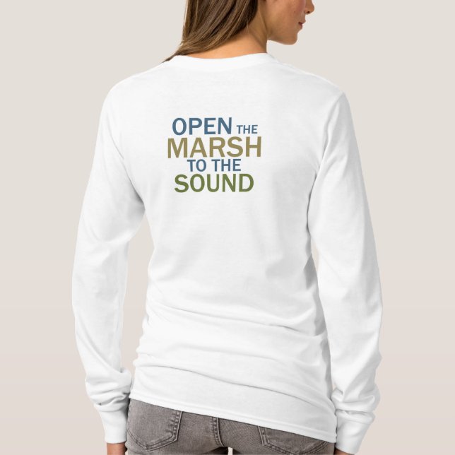 Marshian Women's Lachs Long Sleeve T - Shirt (Rückseite)