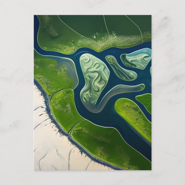 Marshland Elegance Einladungspostkarte (Vorderseite)