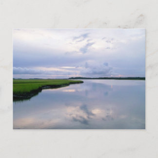 Marshland Sunset Postcard Postkarte