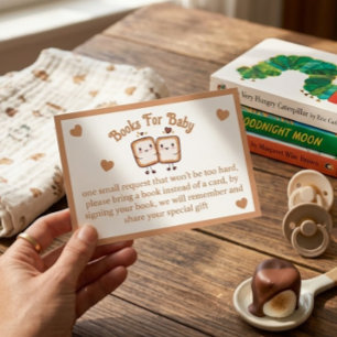 Marshmallow-Baby-Party-Bücher für Baby Begleitkarte