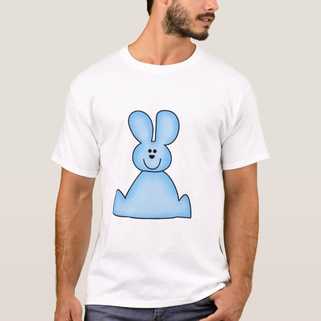 Marshmallow Bunny (blau) Hemden und Geschenke T-Shirt (Vorderseite)