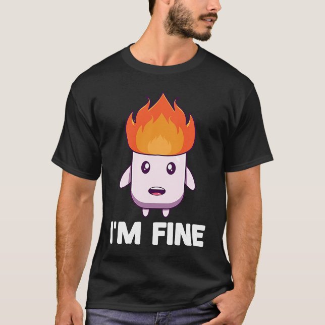 Marshmallow Campfire Roasting Schokolade Mehr Camp T-Shirt (Vorderseite)