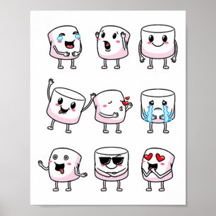 Marshmallow Designs Camper Camping Männer Frauen Poster