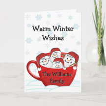 Marshmallow-Familie mit personalisierten Namen