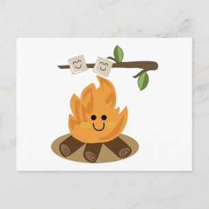 Marshmallow Fire Postkarte