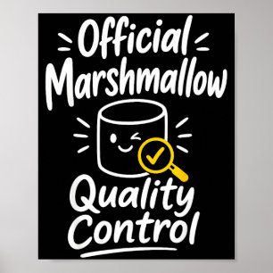 Marshmallow Humor Lagerfeuer S'mores Poster