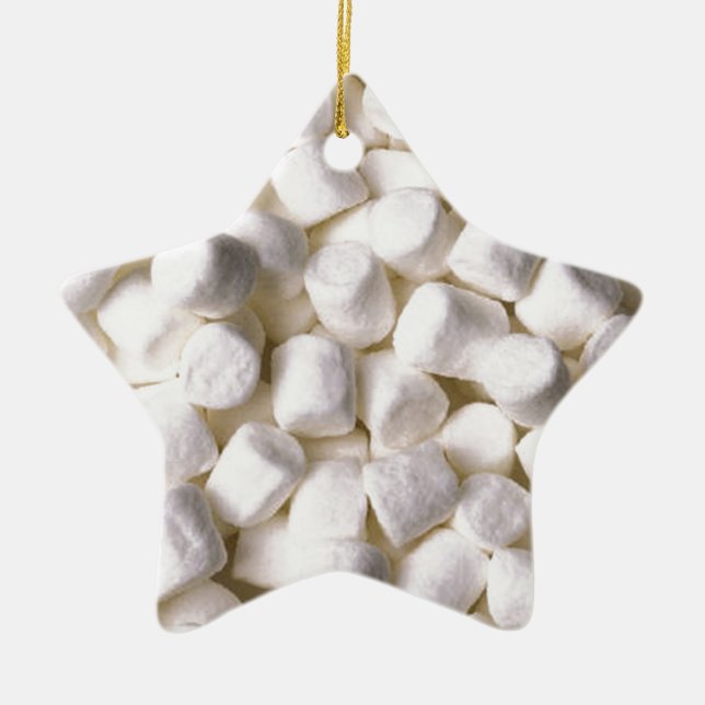 Marshmallow Keramik Ornament (Vorne)