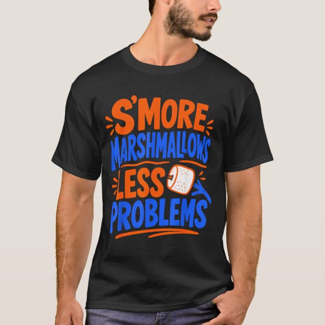 Marshmallow-Lagerfeuer S'mores T-Shirt (Vorderseite)