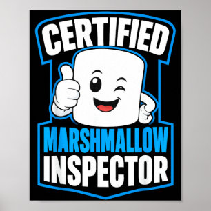 Marshmallow-Liebhaber Lagerfeuer S'mores Poster