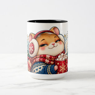 Marshmallow Moods Cocoa Comfort Hamster Zweifarbige Tasse