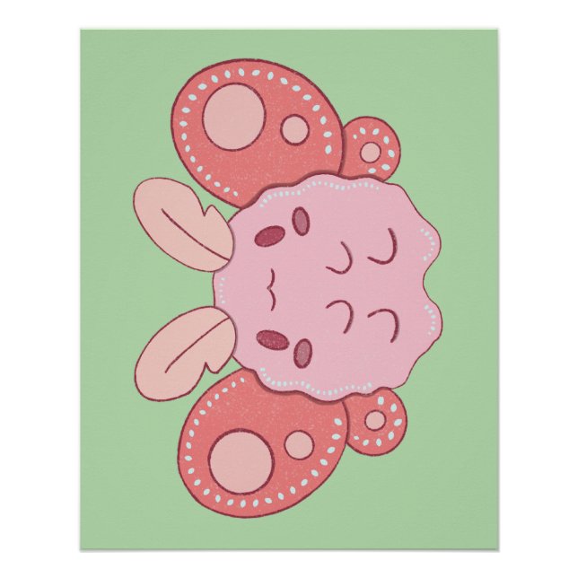 Marshmallow-Motte Poster (Vorderseite)