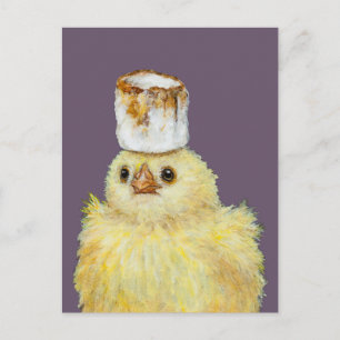 Marshmallow Peep Postcard Postkarte
