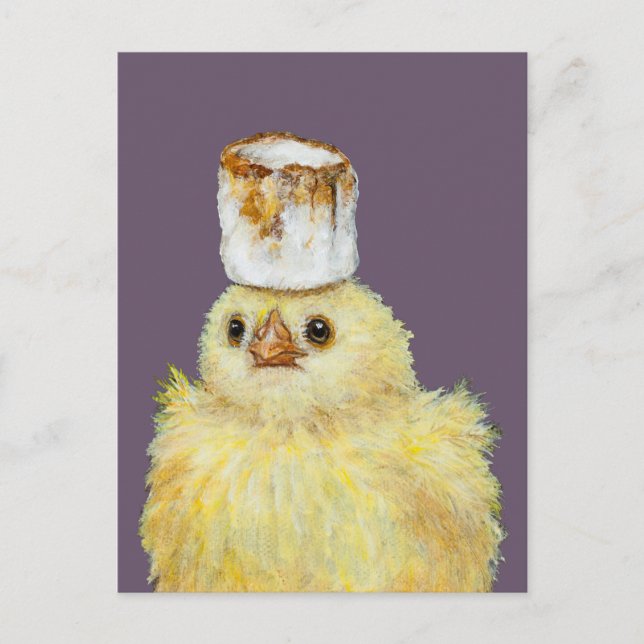 Marshmallow Peep Postcard Postkarte (Vorderseite)