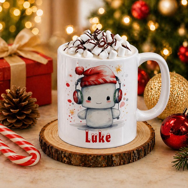 Marshmallow Personalisiert Holiday Tasse (Personalized Christmas Mug)