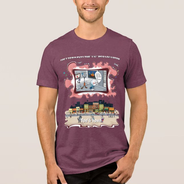 Marshmallow Prostata-Untersuchung | Werde Gesund Tri-Blend Shirt (Vorderseite)