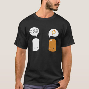 Marshmallow Roaster Smore Camping Ristorante Al Pe T-Shirt