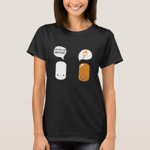 Marshmallow Roaster Smore Camping Ristorante Al Pe T-Shirt
