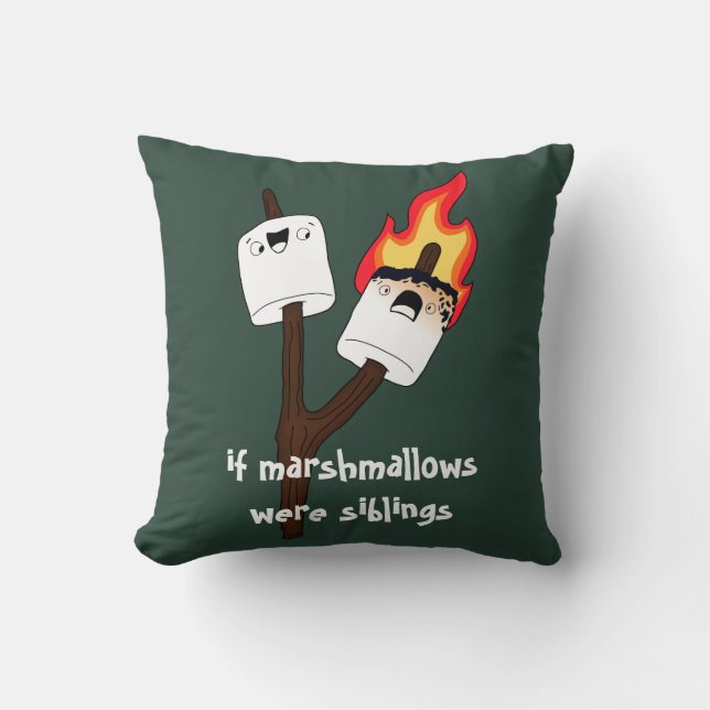 Marshmallow Siblings Kissen (Vorderseite)