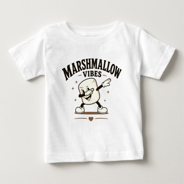 Marshmallow Stimmung Baby T-shirt (Vorderseite)