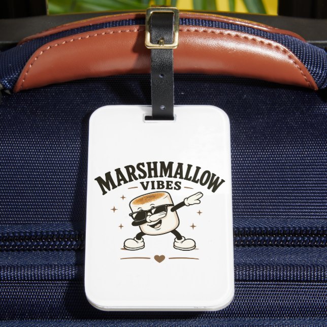 Marshmallow Stimmung Gepäckanhänger (Vorderseite Insitu 2)