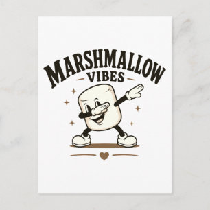 Marshmallow Stimmung Postkarte