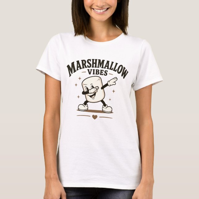 Marshmallow Stimmung T-Shirt (Vorderseite)