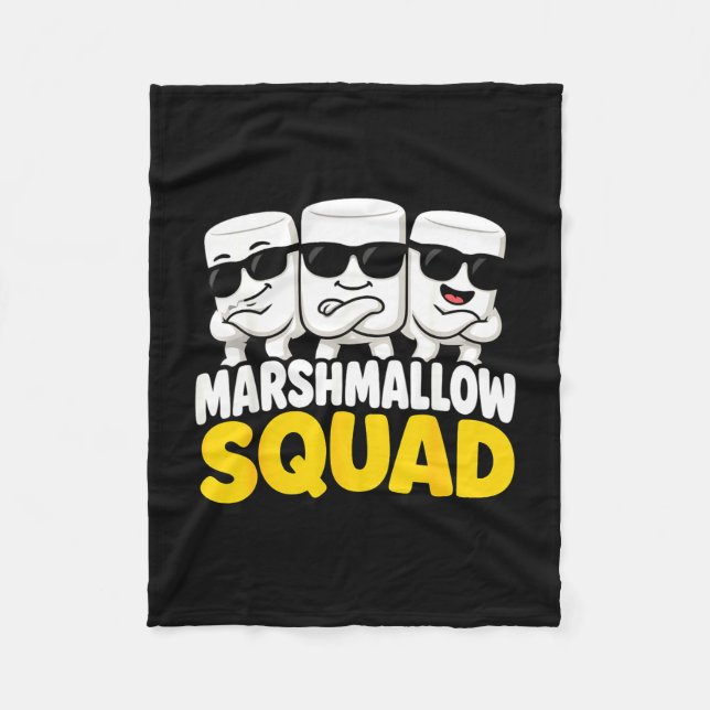 Marshmallow-Team-Lagerfeuer-S'mores  Fleecedecke (Vorderseite)