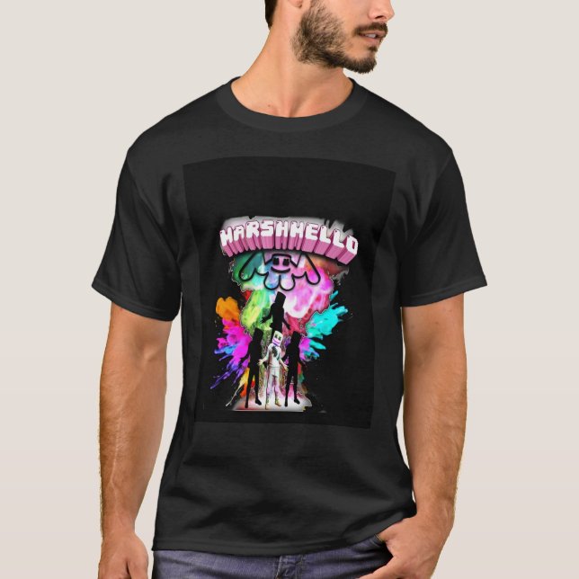 Marshmello Shadow Colors Graphic T-Shirt (Vorderseite)