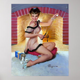 Marshmellow Party Button Up Poster