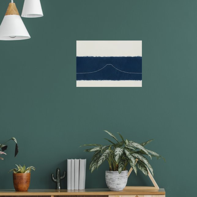 Marshorizontposter in Navy Poster (Wohnzimmer 1)
