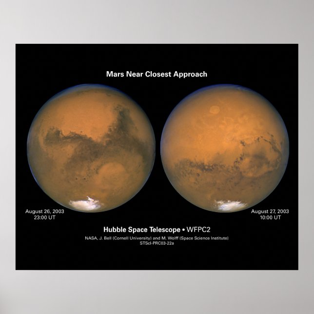 MarsNearClosestApproach-2003-22a Poster (Vorne)