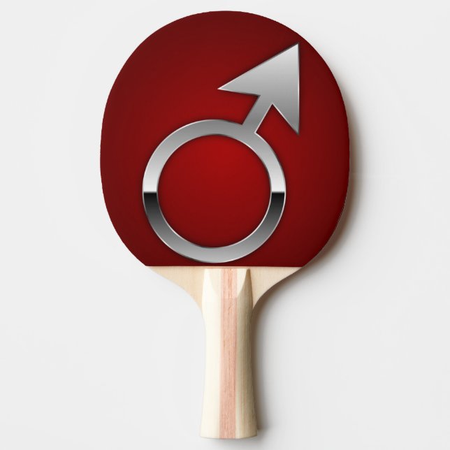 Marssymbol Tischtennis Schläger (Vorderseite)