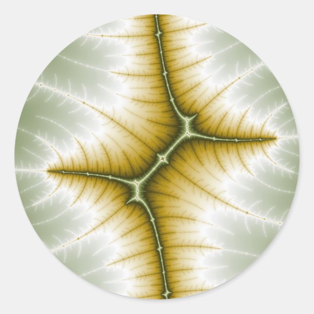 Mart - Fraktal Runder Aufkleber (Vorderseite)